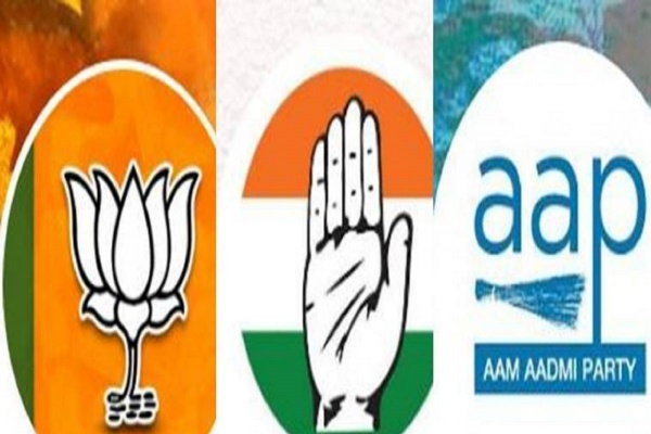 பாஜக-காங்கிரஸ்-ஆம் ஆத்மி