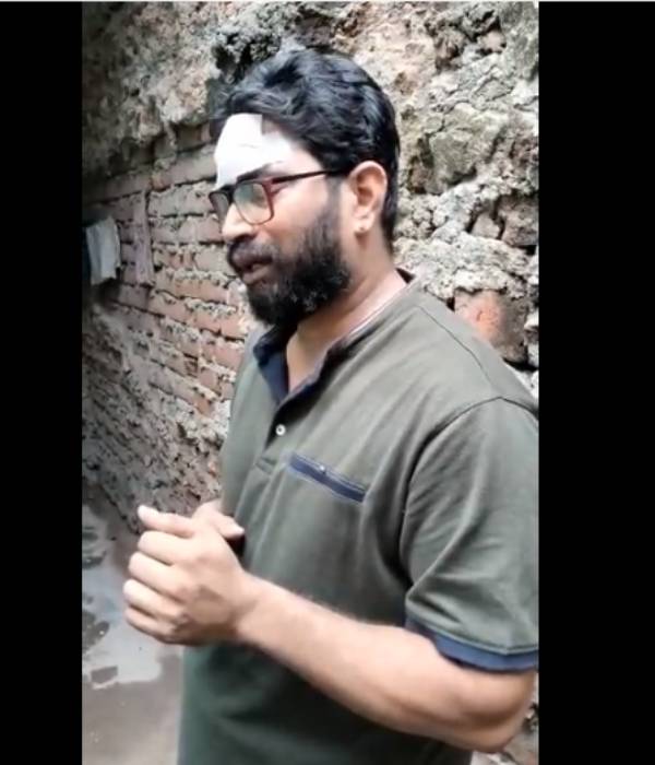 சமூக விரோதிகள் தாக்கியதாக புகார்