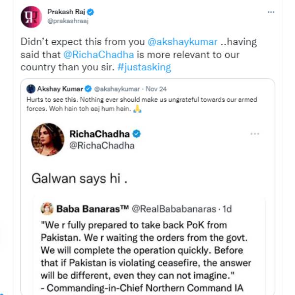 அக்‌ஷய்க்கு பதிலடி