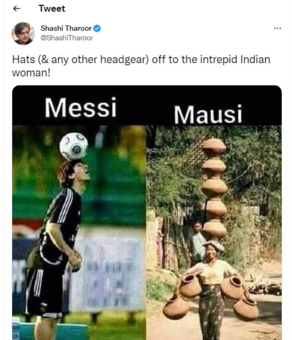 போட்டோ வெளியிட்ட சசிதரூர்