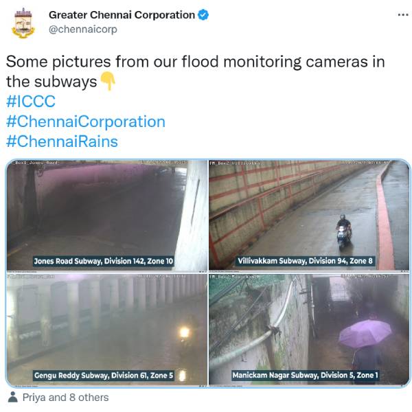 தண்ணீர் வடிந்தது 