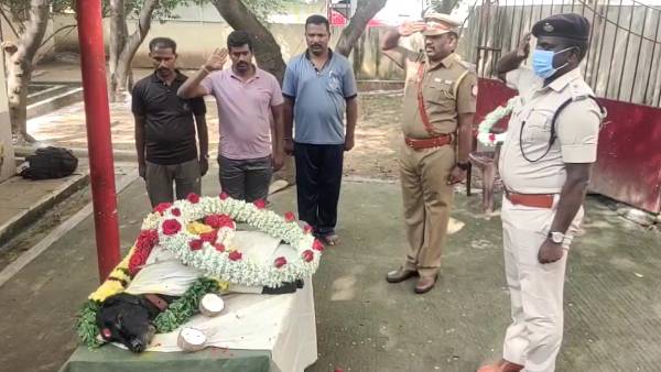 எஸ்பி நேரில் அஞ்சலி எஸ்பி நேரில் அஞ்சலி