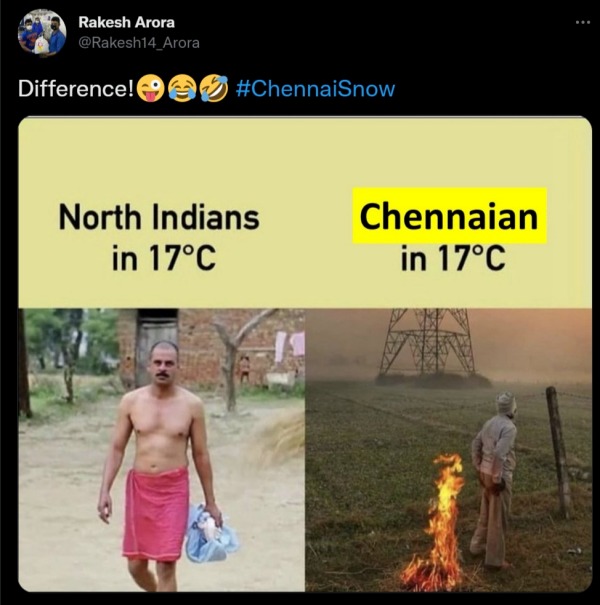 சென்னை குளிர் 