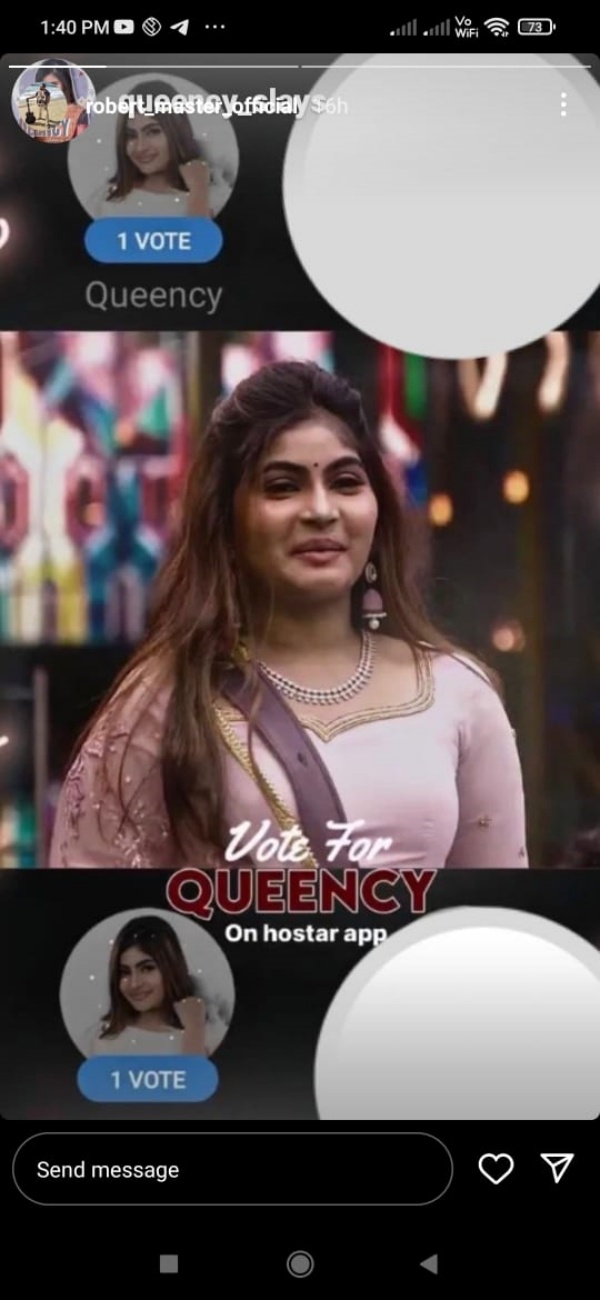 ஓட்டு குயின்சிக்கு தான்