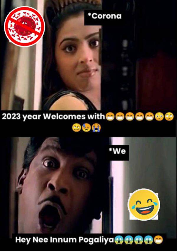 Covid-19 Variant BF.7 : Funny memes collection on corona and new year