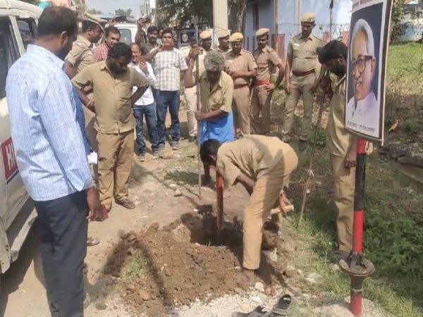 கொடி கம்பம் நட எதிர்ப்பு 