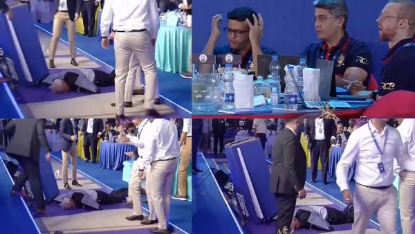 மயங்கி விழுந்த எட்மீடஸ்