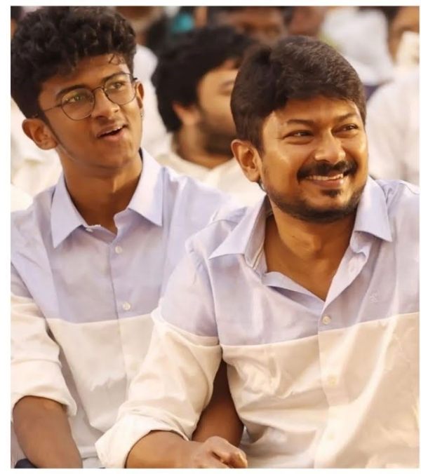 வீடியோ காலில் இன்பநிதி 