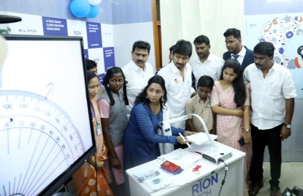 Minister Udhayanidhi Stalin has today introduced the system of Japanese digital technology devices in schools 