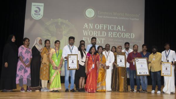 Thirukkural citing competition in Dubai at a private school 