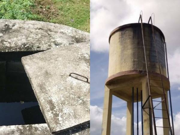 குடிநீர் தேக்க தொட்டியில் மலம் 