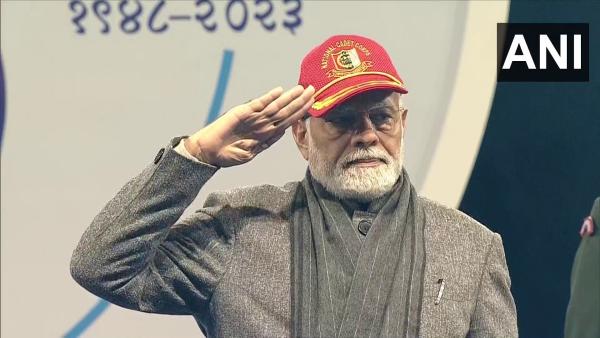  PM Narendra Modi attends NCC Rally at Cariappa Ground in Delhi 