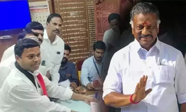 ஓபிஎஸ் வேட்பாளர் செந்தில் முருகன்