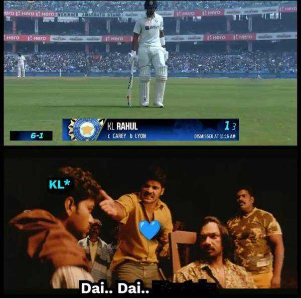 Funny memes collection on cricketer k l rahul