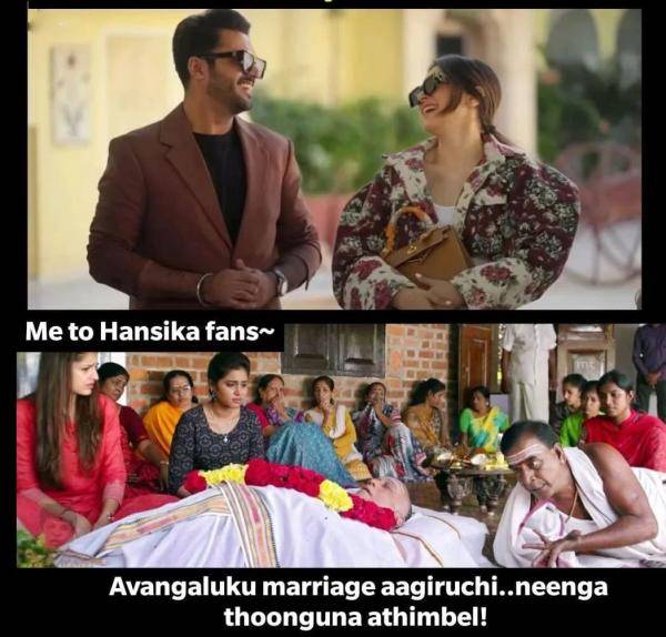  Funny memes collection on hansikas love, shaadi drama