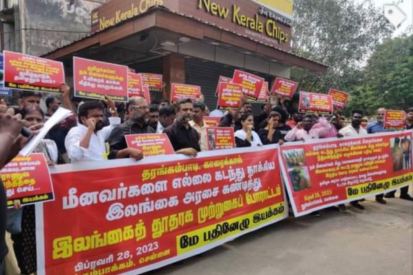 Fishermen Attack issue: Tamil movements attempt siege on Sri Lankan High Commission in Chennai 