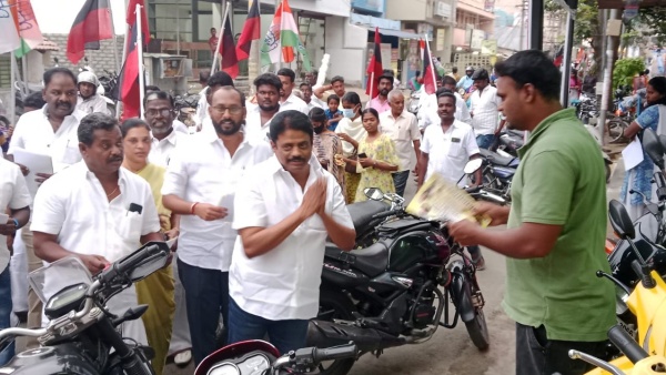 Erode East bypoll: DMK ministers and District secretaries election campaign for EVKS Elangovan 