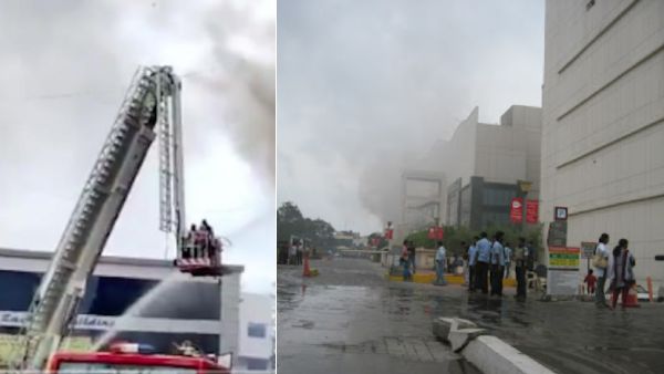 Fire broke out in the Chennai Express Avenue shopping complex Fire broke out in the Chennai Express Avenue shopping complex