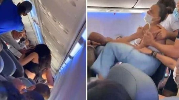 பெண் பயணிகள் மோதல் 