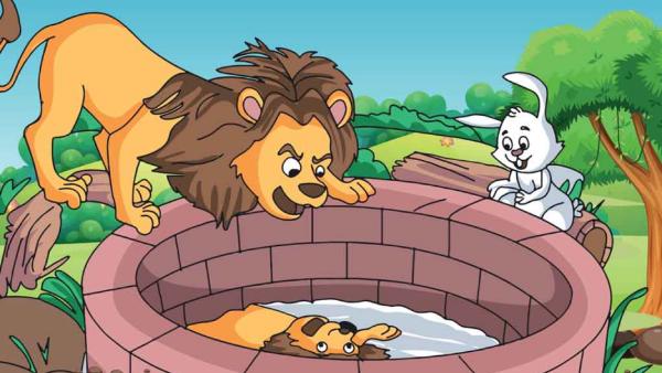 Short story for Kids: The story of the wise rabbit and the foolish lion Short story for Kids: The story of the wise rabbit and the foolish lion