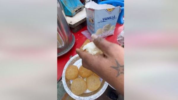 ஐஸ்கிரீம் பானி பூரி ஐஸ்கிரீம் பானி பூரி