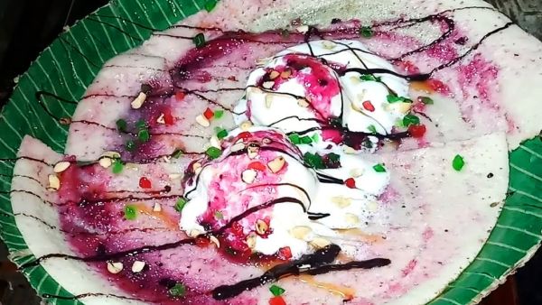 ஐஸ்கிரீம் தோசை ஐஸ்கிரீம் தோசை