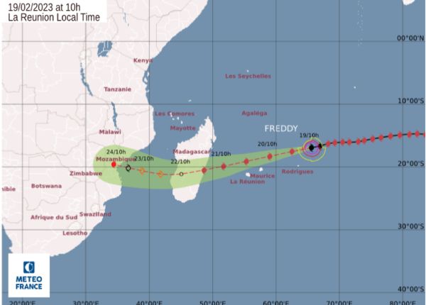 Dangerous intense tropical cyclone Freddy expected to make landfall in Madagascar Dangerous intense tropical cyclone Freddy expected to make landfall in Madagascar