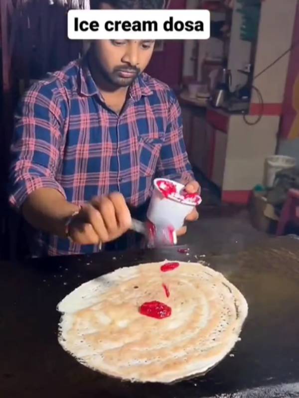 ஐஸ்கிரீம் தோசை வீடியோ 