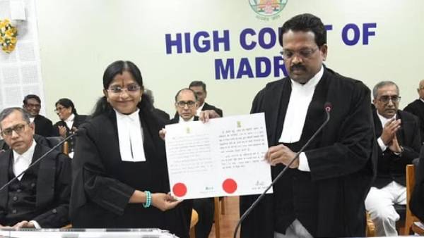 Victoria Gowri sworns in as Madras High Court judges today 