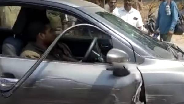 காரை ஓட்ட முடியாததால்.. 