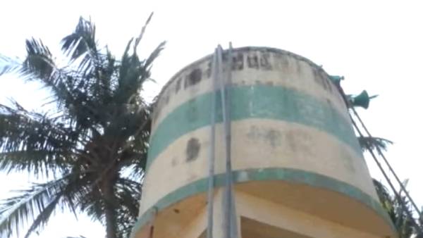 திருச்சி மேல்நிலை தொட்டியில்.. 