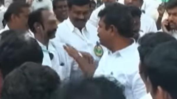 இரட்டை இலை கோலத்தால் மோதல் 
