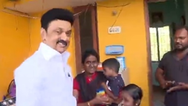 Tamil Nadu Chief Minister MK Stalin Visits to Tanyas House Tamil Nadu Chief Minister MK Stalin Visits to Tanyas House