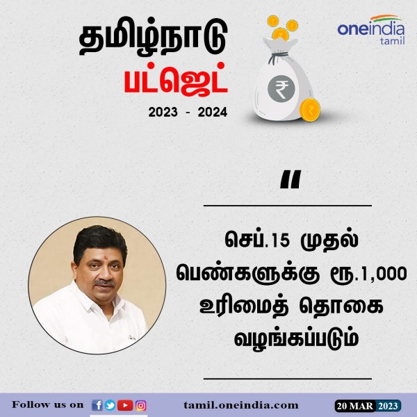 ரூ.1000 உரிமைத் தொகை