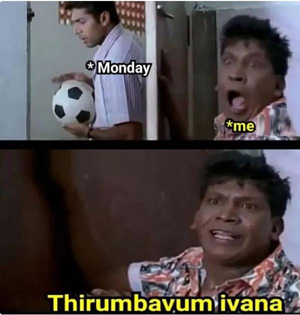 Funny memes collection on monday work mode