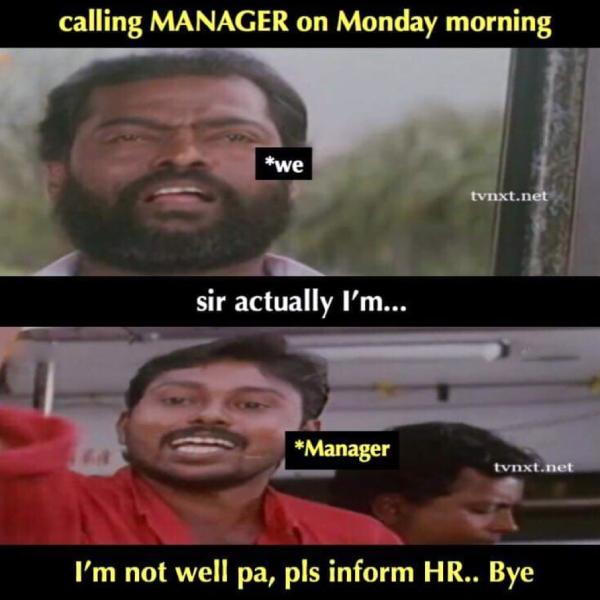 Funny memes collection on monday work mode