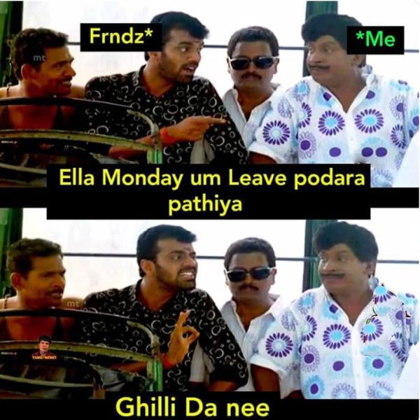Funny memes collection on monday work mode