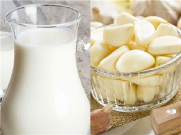 பால், பூண்டு, மஞ்சள் 