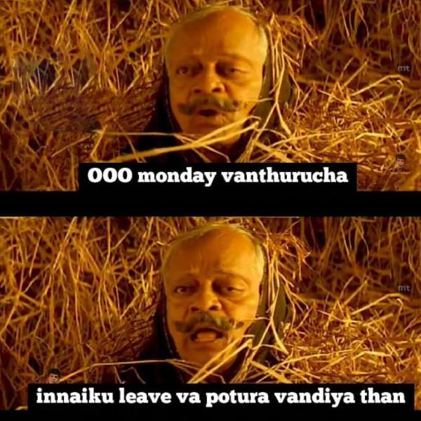 Funny memes collection on monday work mode