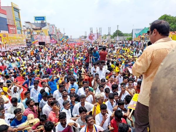 PMK bandh against NLC Cuddalore Collector ordered to open shops 