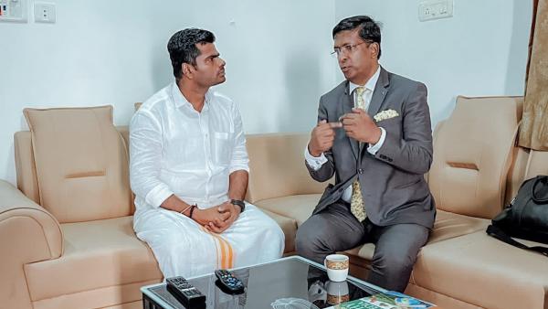 என்.எல்.சி தனி இயக்குநரை சந்தித்த அண்ணாமலை 