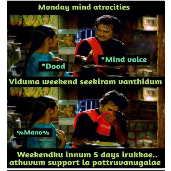 Funny memes collection on monday work mode