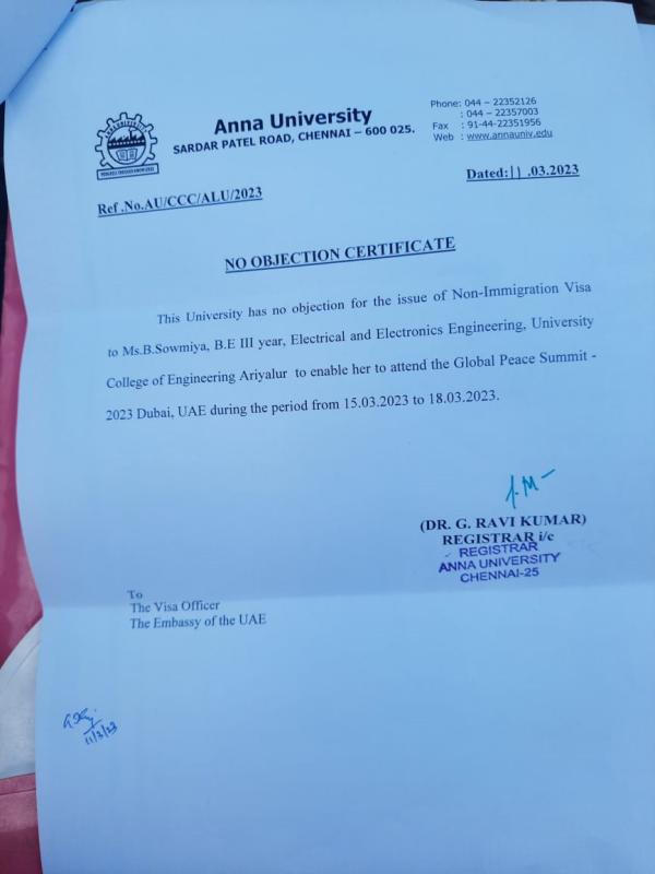 Ariyalur student is going to participate in International summit 2023 