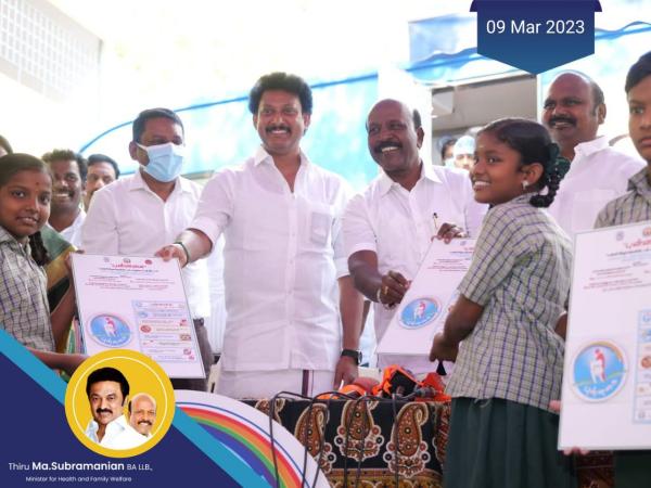 4 government school children are going to be benefited through the Punnagai Project 