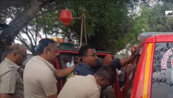 ஹெல்மட் அணியாமல் வந்துள்ளார் 