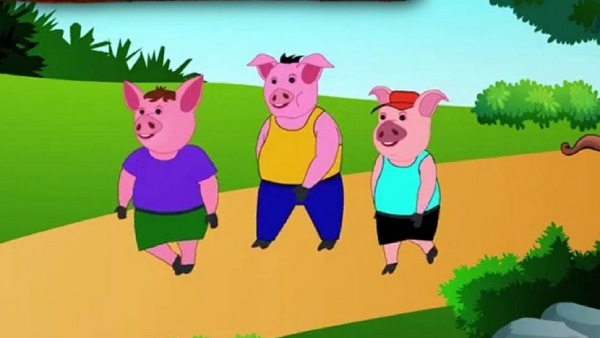 Kids story in tamil : the tale of three little pigs