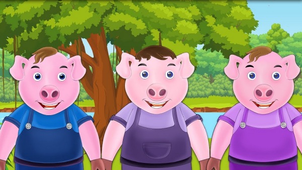 Kids story in tamil : the tale of three little pigs