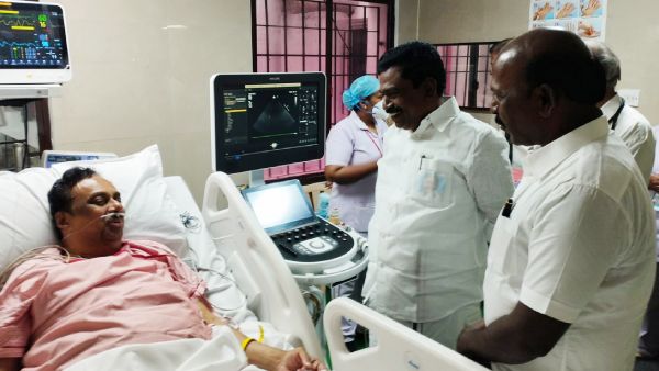  நலம் விசாரித்த அமைச்சர் 