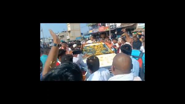  பாஜகவினர் வரவேற்பு 