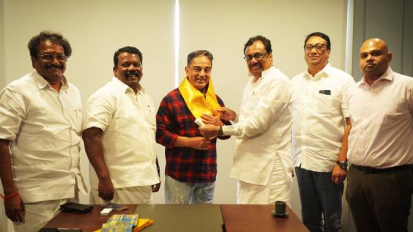 Waiting for this voice : Kamal Haasan said to EVKS Elangovan who came to thank him Waiting for this voice : Kamal Haasan said to EVKS Elangovan who came to thank him